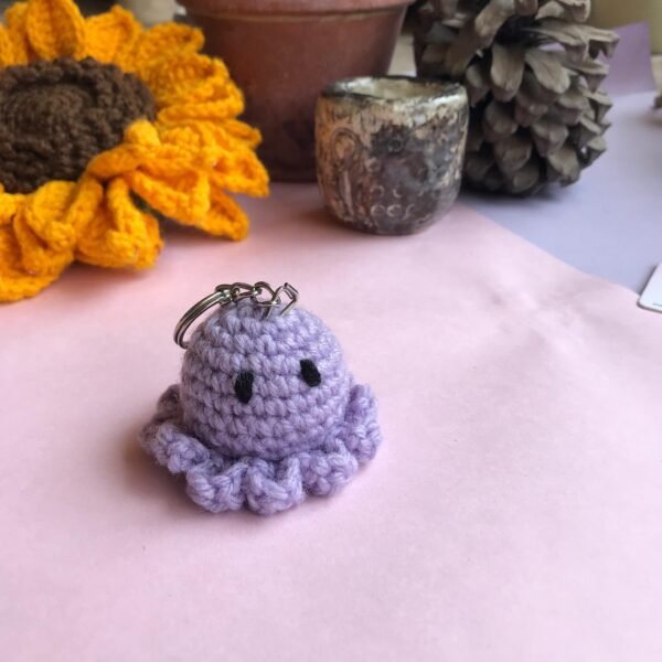 Handmade Crochet Octopus Keychain - Image 8