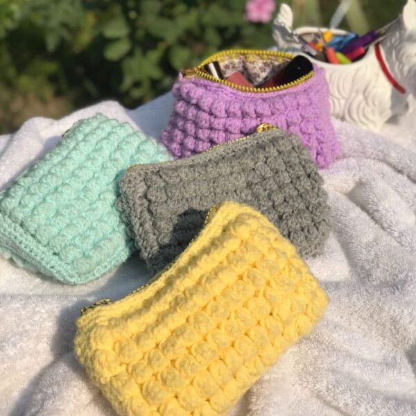 Handcrafted Multi-Purpose Crochet Pouch - Image 2
