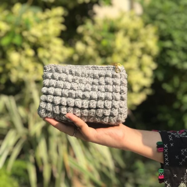Handcrafted Multi-Purpose Crochet Pouch - Image 3
