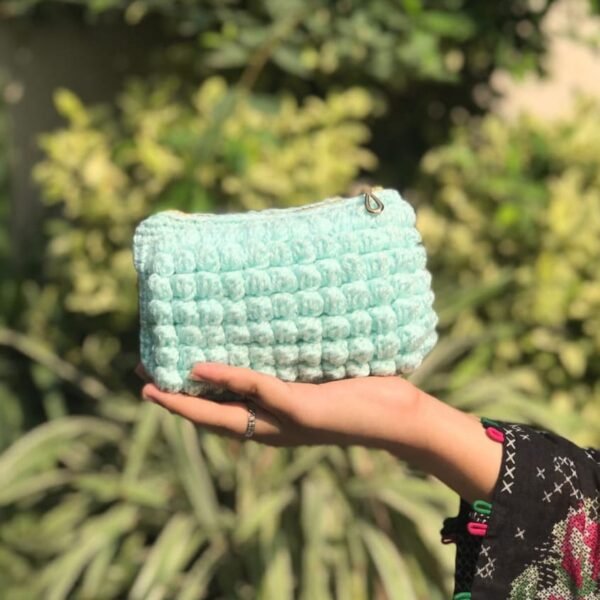 Handcrafted Multi-Purpose Crochet Pouch - Image 4