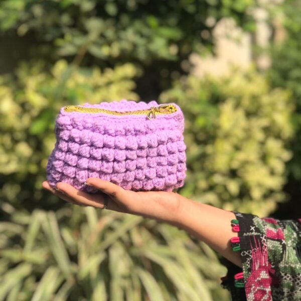 Handcrafted Multi-Purpose Crochet Pouch - Image 5