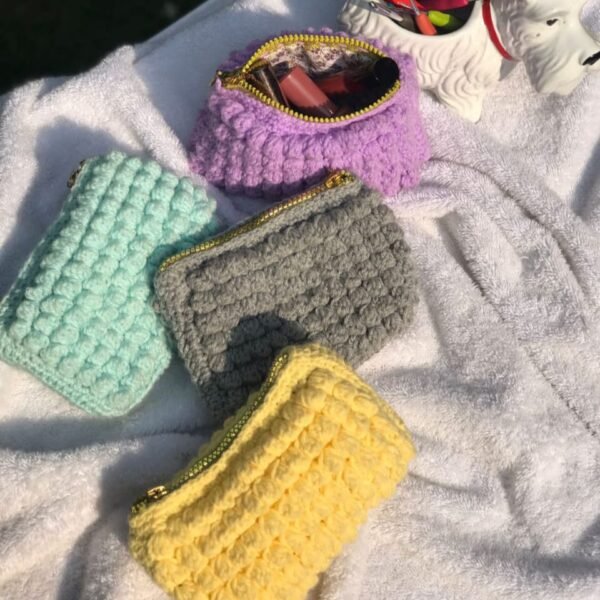 Handcrafted Multi-Purpose Crochet Pouch - Image 6