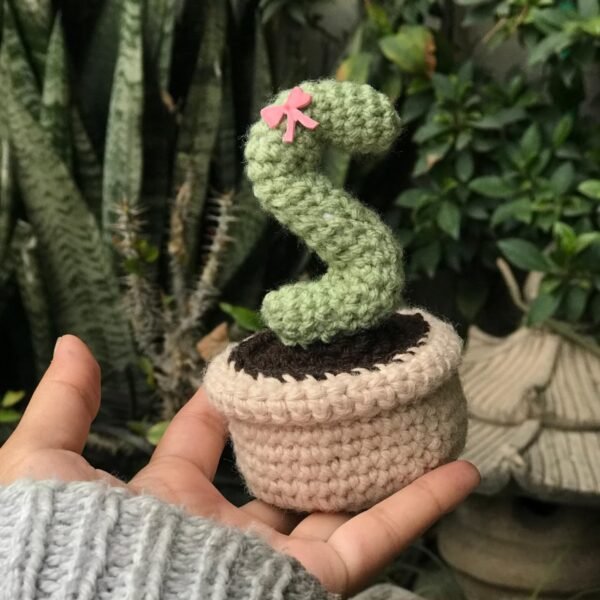 Crocheted "S T" Love Cactus Set - Image 3